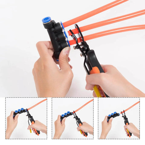 Push To Connect Fittings Disconnect Tool For 3/8 And 1/2 Inch Pneumatic Air Hose Quick Connects, Quick Release Pliers