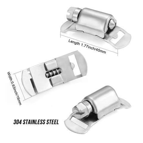 DIY Stainless Steel Hose Clamps Kit With 8.5 Feet Metal Strap And 6 Fasteners Large Adjustable Pipe Clamp for Automotive Applications