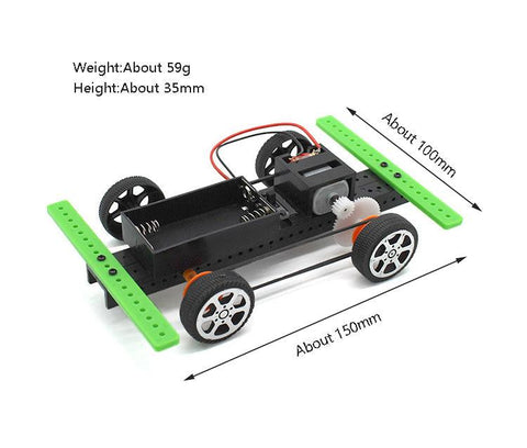 Do it yourself STEM DIY Battery Operated Toy Car Kit 42Q - VXB Ball Bearings