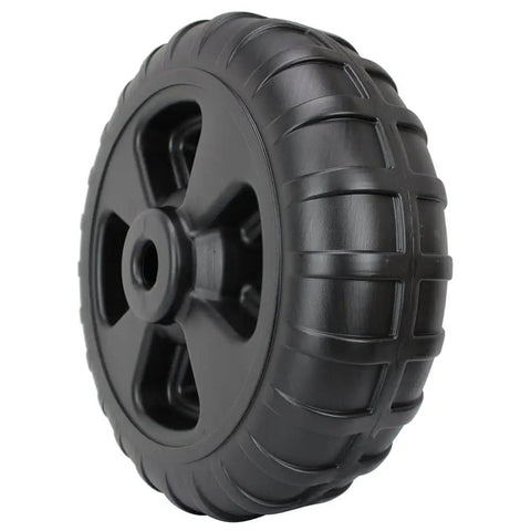 Heavy-Duty Plastic Roll-In Dock and Boat Lift Wheel, 24 Inch Diameter, Black, 800 Lb Capacity Per Wheel, Maintenance-Free