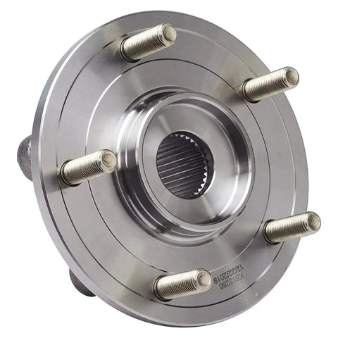 Close-up of a Front Wheel Bearing Hubs Assembly Kit For Dodge Journey 2009 Through 2020 Replacement Includes Two Front Hubs 5 Bolt Lugs