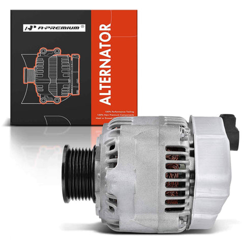 Dodge Ram 1999 2000 Alternator 117A 12V With 7 Groove Pulley Drop In Direct Fit For Ram 1500 2500 3500 4000 Van Dakota Durango 99 00 Replacement Part Replaces OEM Numbers AND0188 40052024 56027912AB