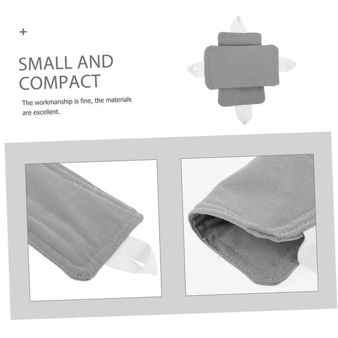 Nursery Door Closer Cushion 2 Pack Silent Door Silencers for noise reduction with latch lock and doorknob cover details shown
