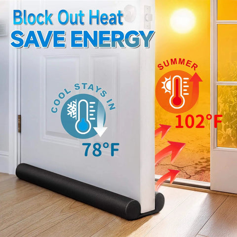 Large 36 Inch Door Draft Stopper Foam, Bottom Of Door Gap Filler And Noise Blocker on interior door blocking heat.