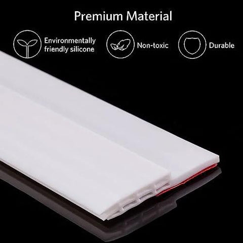 Door draft stopper strip with adhesive backing, white, 2 in x 39 in for interior and exterior doors
