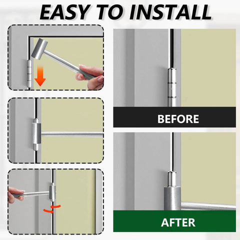 Double Head Door Hinge Adjustment Tool 14-19mm For Quick Gap Adjustment Hinge Repair Wrench shown adjusting door hinge