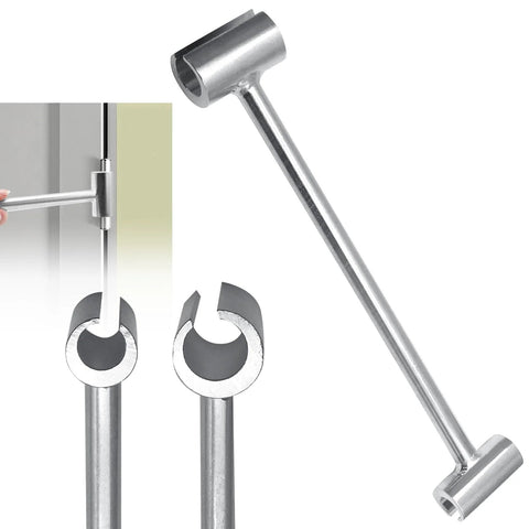 Double Head Door Hinge Adjustment Tool 14-19mm For Quick Gap Adjustment Hinge Repair Wrench Labor Saving Durable One-Piece Welded Steel With Galvanized Coating Ideal For Fireproof And Anti-Theft Residential Doors