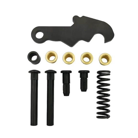 Door Hinge Repair Kit for Ford 1964-1967 Mustang Mercury Comet, includes pins, bushings, cam studs, and springs for hinge rebuild