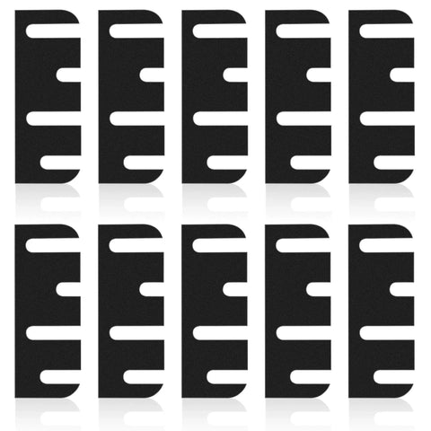 10 Pack 4 Inch Door Hinge Shims 0.040 Inch Thickness For Door Hinge Repair Kit Style B displayed in grid layout