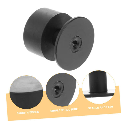 Door Silencer Wall Bumper Collision Stopper For Interior Use Black 1 Set With Easy Install Hardware Anti Collision