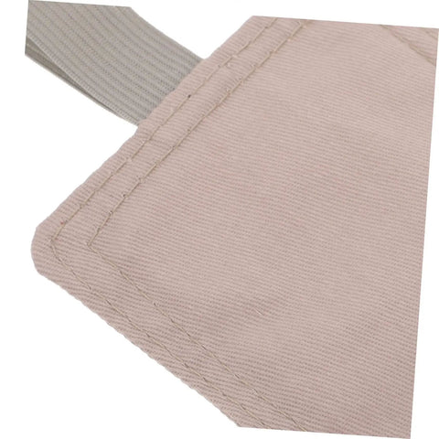 Door Silencer Cushion Set With Elastic Straps Safe Door Stopper for nursery and home use close-up view of fabric and elastic strap