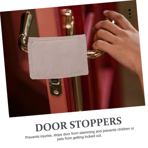 Door Silencer Cushion Set With Elastic Straps Safe Door Stopper For Nursery And Home Use Prevents Slamming And Injuries Versatile Holder