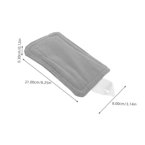 Two door silencers with elastic bands reduce noise and protect doors in nurseries, bedrooms, offices, and libraries; no drilling