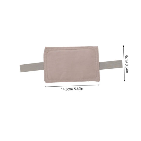 Front view of Premium Three Piece Door Silencer Cushion Set With Elastic Straps Anti Slam Door Stopper For Home Use, 14.3cm x 9cm size.