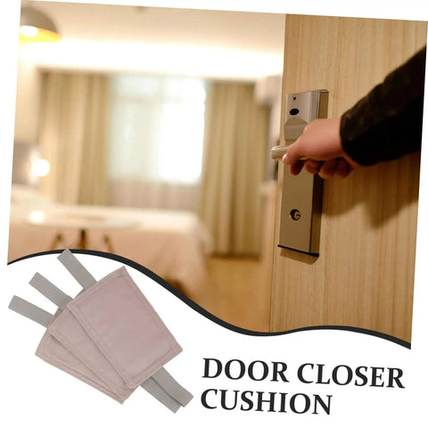 Door Silencer Cushions With Elastic Straps 3 Pack Anti Slamming Door Stops for Safe Finger Pinch Protection