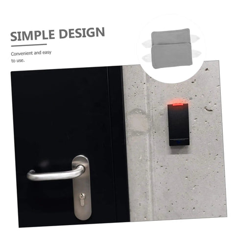 Experience quiet living with this 2-pack door silencer cushion set, shown installed on a metal door handle and latch.