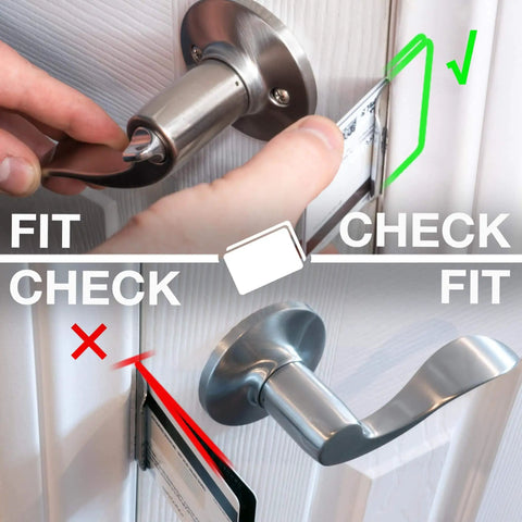 Installation of Door Silencer Strike Plate That Quietly Fixes Loud Latches And Stops Slamming, Flexible And Durable, No Modifications Needed