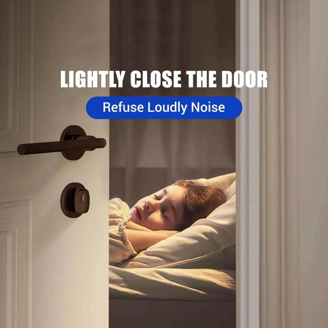 Weather Stripping Door Seal Self Adhesive Weather Strip Silicone D Shaped Door Seal Strip shown on door with sleeping child