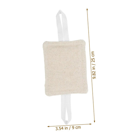 Beige cotton door damper and slam silencer set reduces noise, prevents slams, protects walls and fingers, 9.82x3.54 in.