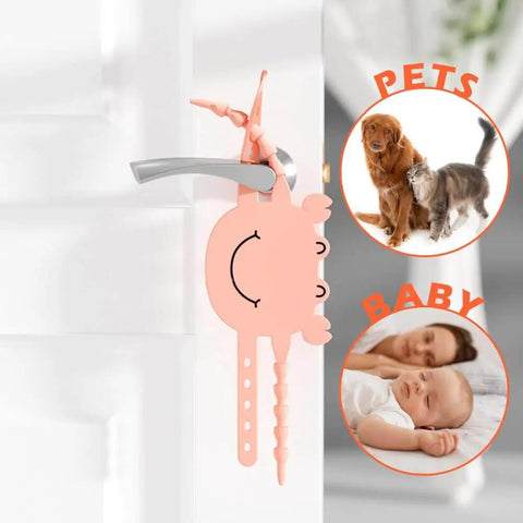 Door Silencers For Slamming Three Pack Silicone Latch Covers With 5 Level Clip Universal Fit 2mm Thick Door Slam Stopper