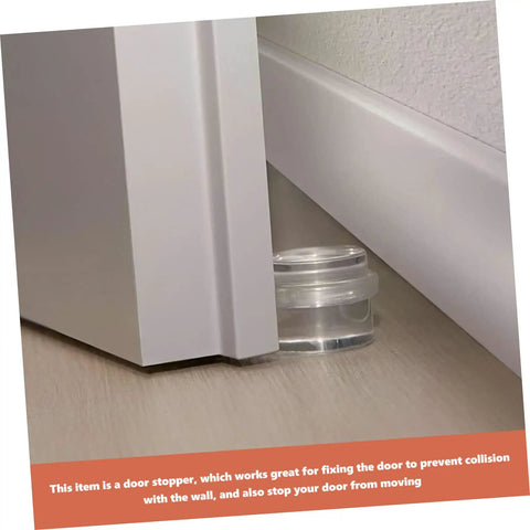 Six Piece Door Silencer And Stopper Sliding Buffer Set installed under door for noiseless closing