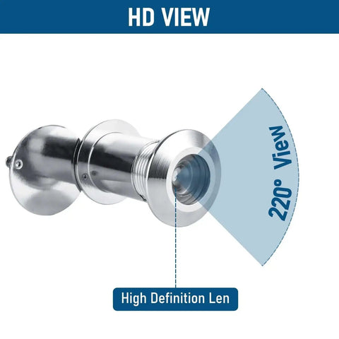 4 Pack 220 Degree Door Viewers Peep Holes For Front Doors With Large HD Lens And Heavy Duty Rotating Privacy Cover Fits 2 To 3 Inch Doors