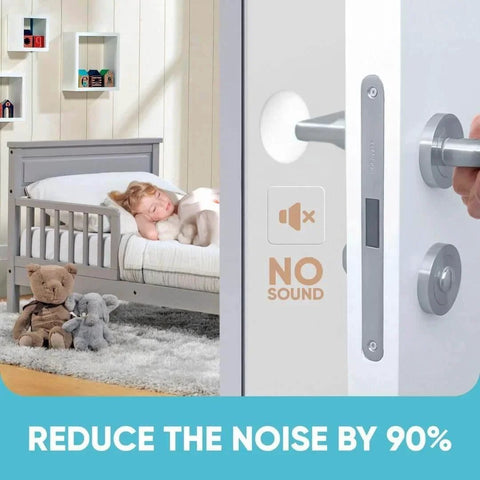 Strongest Home Wall & Door Handle Stopper 5" Set of 3 Pieces White Rubber Door Knob, round wall shield in nursery