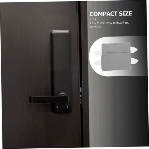 Enjoy a quieter living space with this two-pack door silencer that cushions slammed doors, protects walls, and reduces roommate noise.
