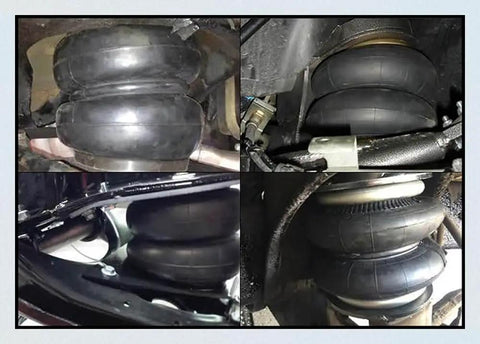 2500 Lb Universal Replacement Air Spring Bag With Half Inch NPT And Double Bellows for heavy duty truck suspension installation