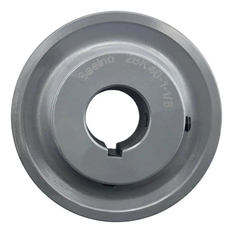 Double Groove Belt Pulley For One And One Eighth Inch Bore And Three Point Nine Five Inch Outside Diameter Saelno Cast Iron Motor Pulley