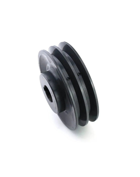 Double Groove Pulley For V Belts A 3L And 4L AK Fixed Bore 4.75 Inch Outer Diameter 1 Inch Bore Cast Iron Sheave