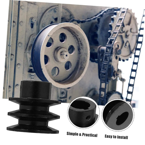 Replacement Pulley Wheel for Belt Pulleys Gas Engine Double Groove V-Belt Sheave Smooth Operation installed on machinery