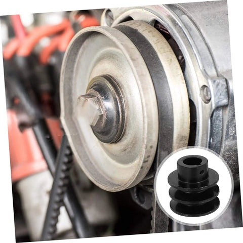 Double Groove V-Belt Pulley for Gas Engines Water Pump Replacement Smooth Operation installed on engine