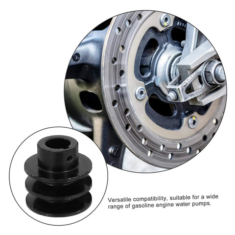 Replacement Pulley Wheel for Belt Pulleys Gas Engine Double Groove V-Belt Sheave Smooth Operation