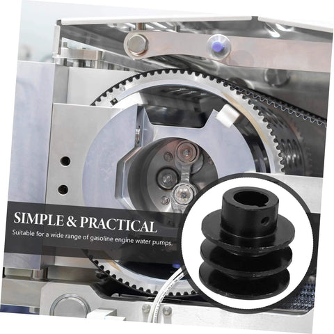 Machine setup with Double Groove V-Belt Pulley for Water Pump Applications Heavy Duty Cast Sheave with Simple Installation Durable Performance