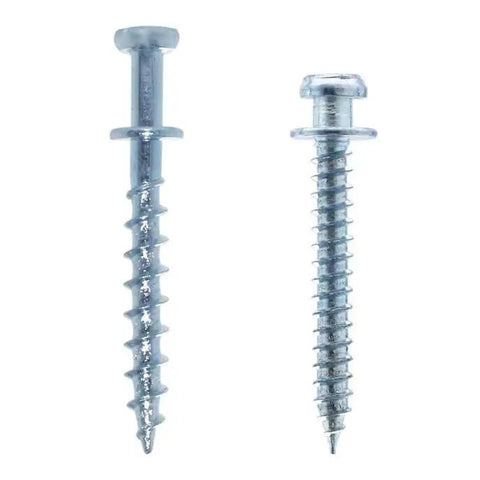 Double-Headed Bear Claw Picture Hanging Screw Hook Set for Drywall and Wood Studs 4 in 1 Design with two size heads, silver finish