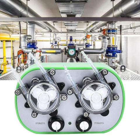 Peristaltic Pump,Pump 100-240V G728-2 Peristaltic Pump Automatic Mini Self-Priming Pump Double Pump Heads in laboratory setting