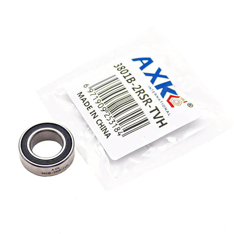 Sealed double row angular contact bearing 12x21x7mm 2-pack 3801B-2RS with packaging visible