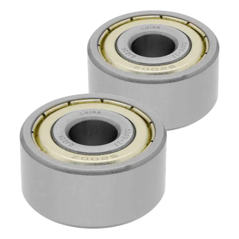 Two Pack 5200ZZ Double Row Angular Contact Ball Bearings 0.393 Inch Inner Diameter By 1.181 Inch Outer Diameter 0.563 Inch Width Shielded ZZ Shields