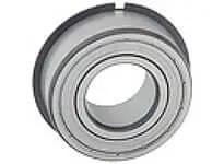 Front view of MRC 5207MFG Double Row Ball Bearing Heavy Duty Industrial Bearing with visible metal construction and circular design.