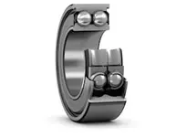 Front view of 3210 A-2Z/C3 SKF Double Row Back-To-Back Bearing with 50 mm bore, C3 clearance, industrial strength bearing steel.