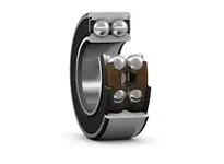 3202 A-2RS1TN9 SKF Bearing Double Row Deep Groove Ball Bearing 15 mm Bore with Rubber Seals, side view.