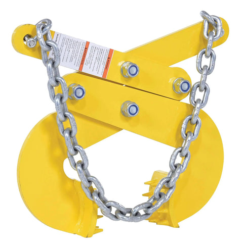 Heavy Duty Double Scissor Pallet Puller For Easy Pallet Moving, 4 Inch Jaw Opening, 5000 Lb Capacity, Built Tough Steel Construction, Yellow