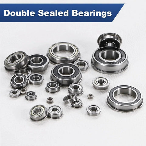 Go To 20 Pack F683ZZ Flanged Ball Bearings 3mm x 7mm x 3mm Double Shield Chrome Steel for wheelbarrows and power tools