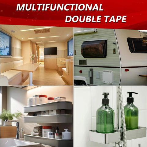 Interior and exterior setups using 3M 5925 Black Double Sided Foam Tape 0.5 Inch By 18 Feet Heavy Duty Waterproof Mounting Tape