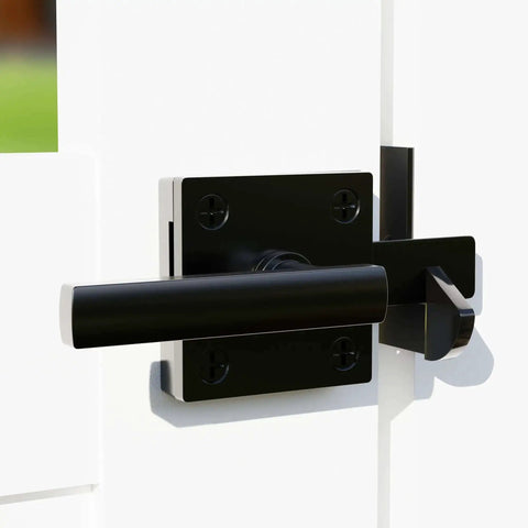 Double Sided Gate Latch For Wooden Fence Built Tough Heavy Duty Aluminum Alloy Self Locking Swing Gate Hardware