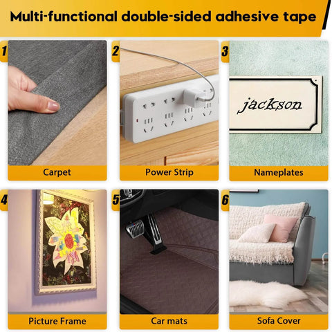 2 Packs Heavy Duty Double Sided Mesh Tape 66 Feet Set Featuring 2 Inch And 1 Inch Gauze Fiberglass Tape Adhesive usage examples