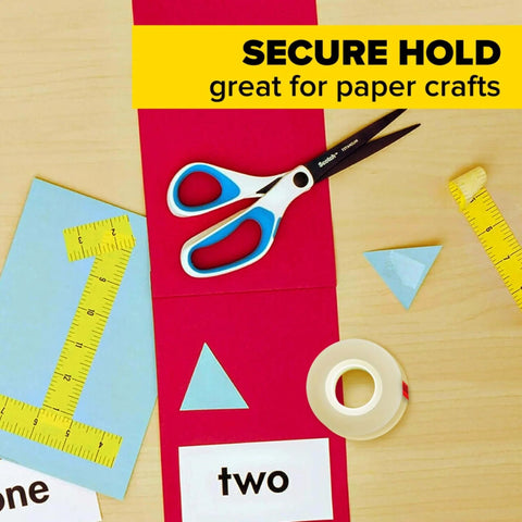 Double Sided Tape For Gift Wrapping And Crafts With Mess Free Bonding Adhesive, 0.50 In By 500 In shown with craft tools