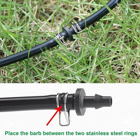 250 Piece Hose Tube Spring Clips Set Double Wire Hose Clamps 5mm To 14mm For Air Water And Silicone Hoses Irrigation Applications High Capacity