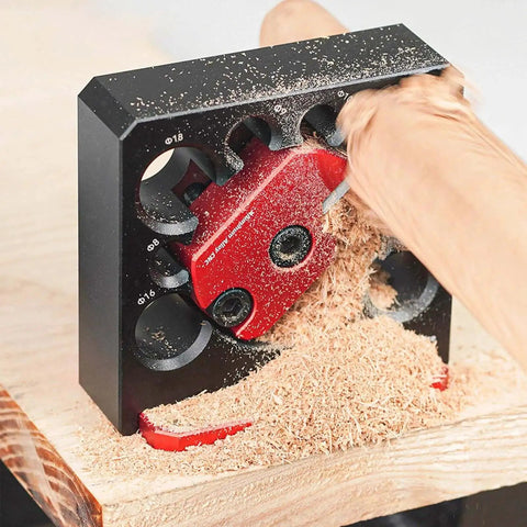 Dowel Maker Jig Kit For Woodworking That Diyers Love Electric Drill Dowel Cutter With Eight Hole Guide cutting dowel